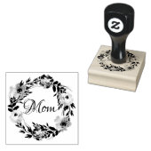 Moeder Vrouwelijk Bloemen Mum Gepersonaliseerde Wa Rubberstempel (Gestempeld)