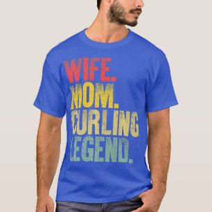 Moeder Vrouwen Grappig Gift Vrouw Mam Curling Lege T-shirt