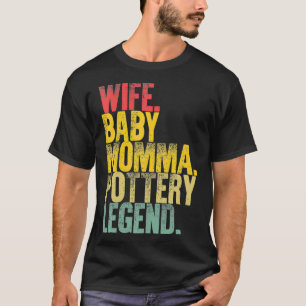 Moeder Vrouwen Grappig Vrouw Baby Momma Aardewerk T-shirt