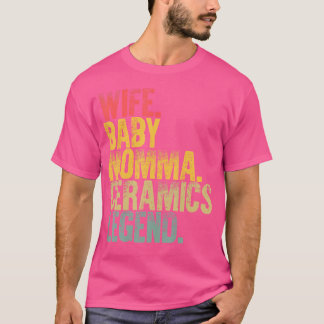 Moeder Vrouwen Grappige Vrouw Baby Moeder Keramiek T-shirt
