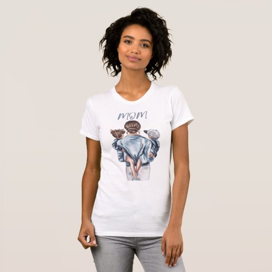 Moeder vrouwen t-shirt (Voorkant volledig)