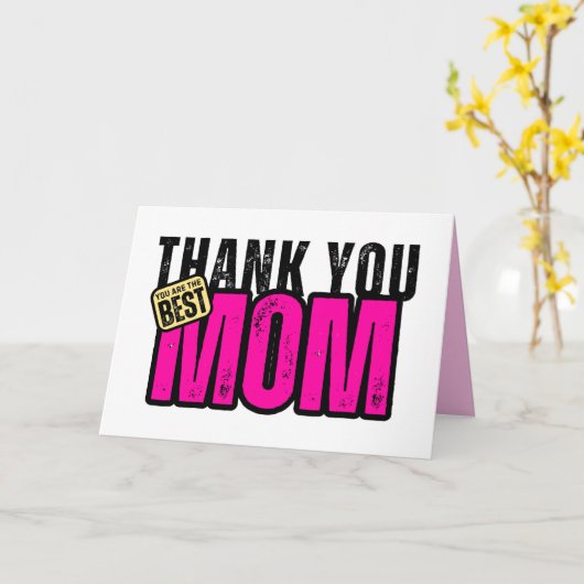 Moeder Waardering Dank je kaart (Gele Bloem)