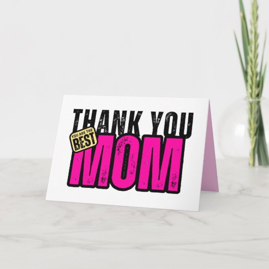 Moeder Waardering Dank je kaart (Voorkant)