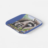 Moeder wasbeer, Baby & Speelgoed Boot vierkant pap Papieren Bordje (Gebogen)