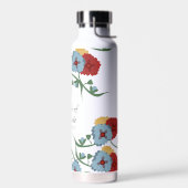 Moeder waterfles met bloemmotief als huwelijkscade (Links)