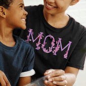 Moeder waterverf kunst orchidee tekst t-shirt