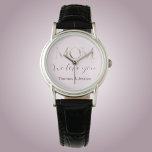 moeder we houden van bloemschrift horloge<br><div class="desc">Een mooi dameshorloge met MOM geschreven in  bloembrieven op een zachte roze achtergrond,  aangevuld met een zoet script van "we houden van je" en de namen van de kinderen. Ideaal voor een moederdag-cadeau.</div>