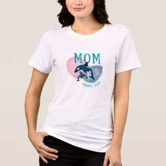 Moeder weet het beste orka t-shirt. Tri-Blend shirt