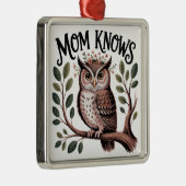 Moeder Weet Metalen Ornament (Rechts)