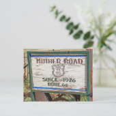 Moeder wegnummer - Route 66 Briefkaart (Staand voorkant)