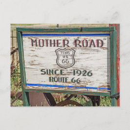 Moeder wegnummer - Route 66 Briefkaart