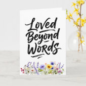 Moeder werd oneindig liefgehad Aquarel wilde bloem Kaart (Gele Bloem)