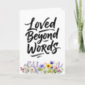 Moeder werd onuitsprekelijk liefgehad Aquarel wild Kaart (Voorkant)