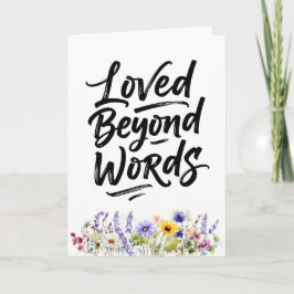 Moeder werd onuitsprekelijk liefgehad Aquarel wild Kaart