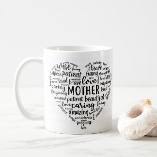 Moeder wereld wolk koffiemok- Mooi, zorgzaam, Koffiemok