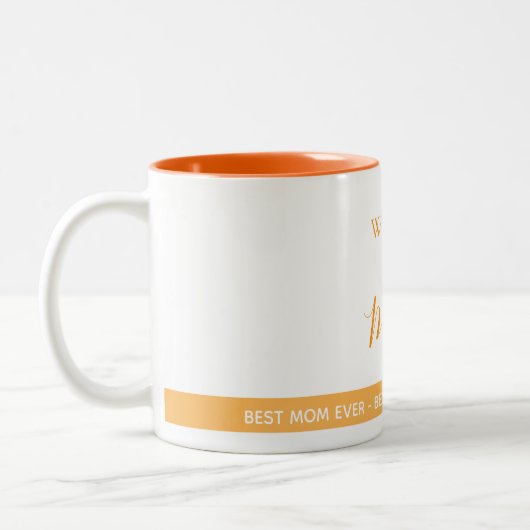 Moeder Wereld's beste moeder goud Tweekleurige Koffiemok (Links)