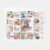 Moeder Wij houden van jou 17 Fotoscript gepersonal Fleece Deken (Voorkant (Horizontaal))