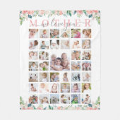 Moeder Wij houden van jou 39 Foto Handgeschreven F Fleece Deken (Voorkant)