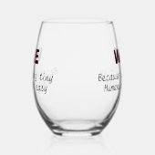 Moeder wijnliefhebber grappig gezegde moederdag 20 wijnglas zonder voet (Links)