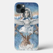"Moeder Winter" Oorspronkelijke iPhone Case (Achterkant)