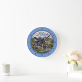 Moeder Wolf en Pups Mountain River Valley Ronde Klok (Huis)