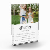 Moeder Woordenboek Definitie Aangepaste foto Cadea (Links)