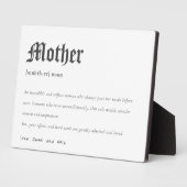 Moeder Woordenboek Definitie op maat Fotoplaat (Zijkant)