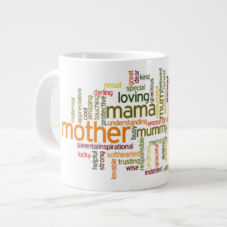 Moeder Word Cloud Grote Koffiekop