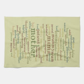 Moeder Word Cloud Theedoek (Horizontaal)