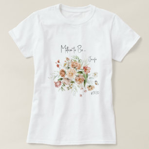 Moeder Worden Blush Roze Meisje Baby Shower T-shirt