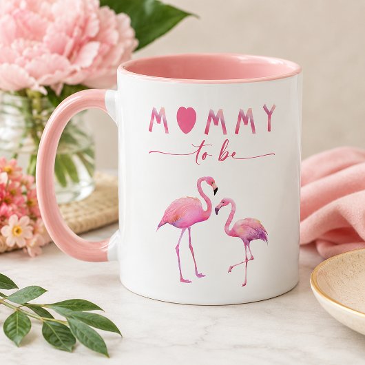 Moeder Worden Flamingo Baby Shower Mok