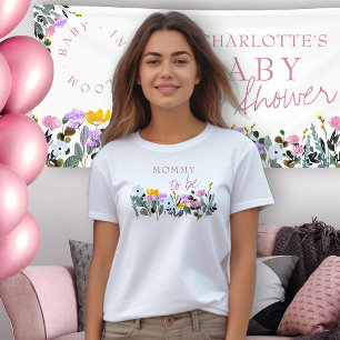 Moeder worden Mooi Wilde Bloem T-shirt