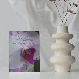 Moeder Worden Orchidee Bloesem Bloem Moedersdag Kaart
