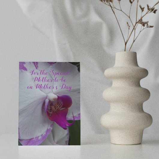 Moeder Worden Orkidee Bloei Bloemen Moederdag Kaart