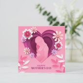 Moeder wordende Moederdagkaart Feestdagenkaart (Staand voorkant)