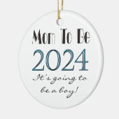Moeder wordt baby boy 2024 Ornament (Links)