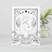 Moeder wordt Baby shower Kaart (Staand voorkant)