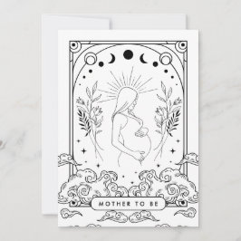 Moeder wordt Baby shower Kaart