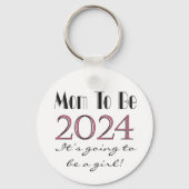 Moeder wordt de toekomstige moeder van het meisje  sleutelhanger (Voorkant)