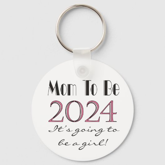 Moeder wordt de toekomstige moeder van het meisje  sleutelhanger (Voorkant)