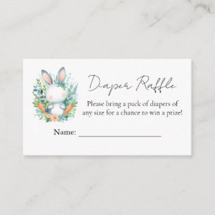 Moeder wordt Ear Hop Blue Pink Bunny Baby shower Informatiekaartje