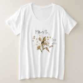 Moeder Wordt Gender Neutrale Boho Baby Borrel Grote Maat T-shirt