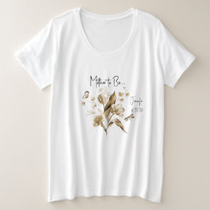 Moeder Wordt Gender Neutrale Boho Baby Borrel Grote Maat T-shirt
