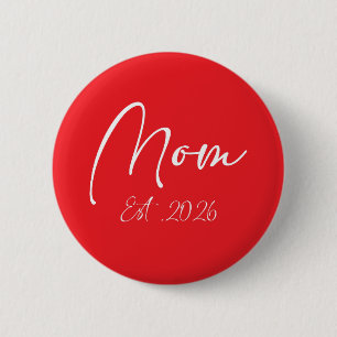 Moeder wordt in 2026 Nieuwe Moeders Wordt Moeder i Ronde Button 5,7 Cm