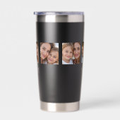 Moeder Wordt Script Zwart 3 Foto Geïsoleerde Drinkbeker (Rechts)
