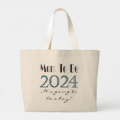 Moeder wordt toekomstige moeder 2024 Canvas tassen (Achterkant)