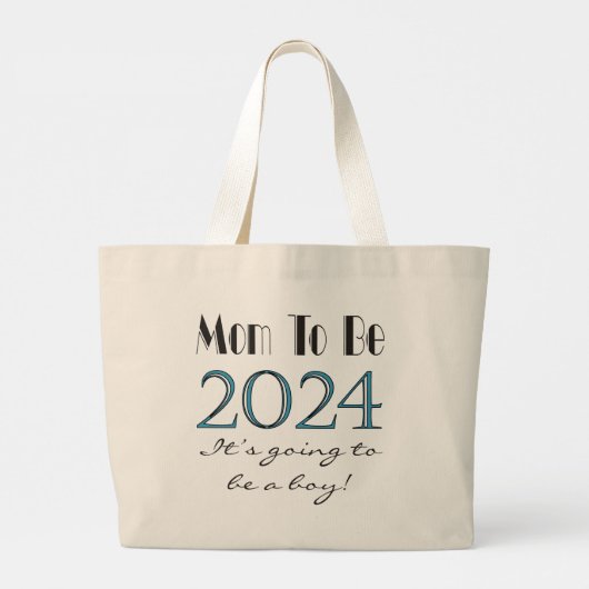 Moeder wordt toekomstige moeder 2024 Canvas tassen (Achterkant)