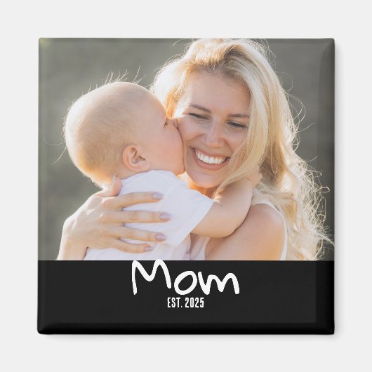 Moeder Wordt Vastgelegd Foto Magneet (Voorkant)