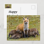 Moeder zal zijn als feestdagenkaart (Voorkant / Achterkant)