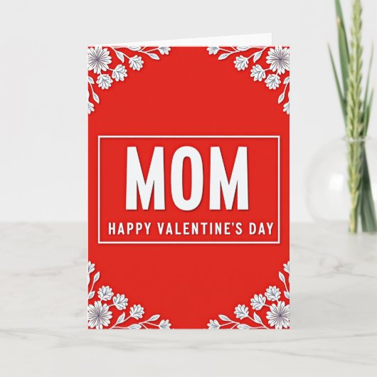 Moeder Zalige Valentijnsdag Kaart (Voorkant)